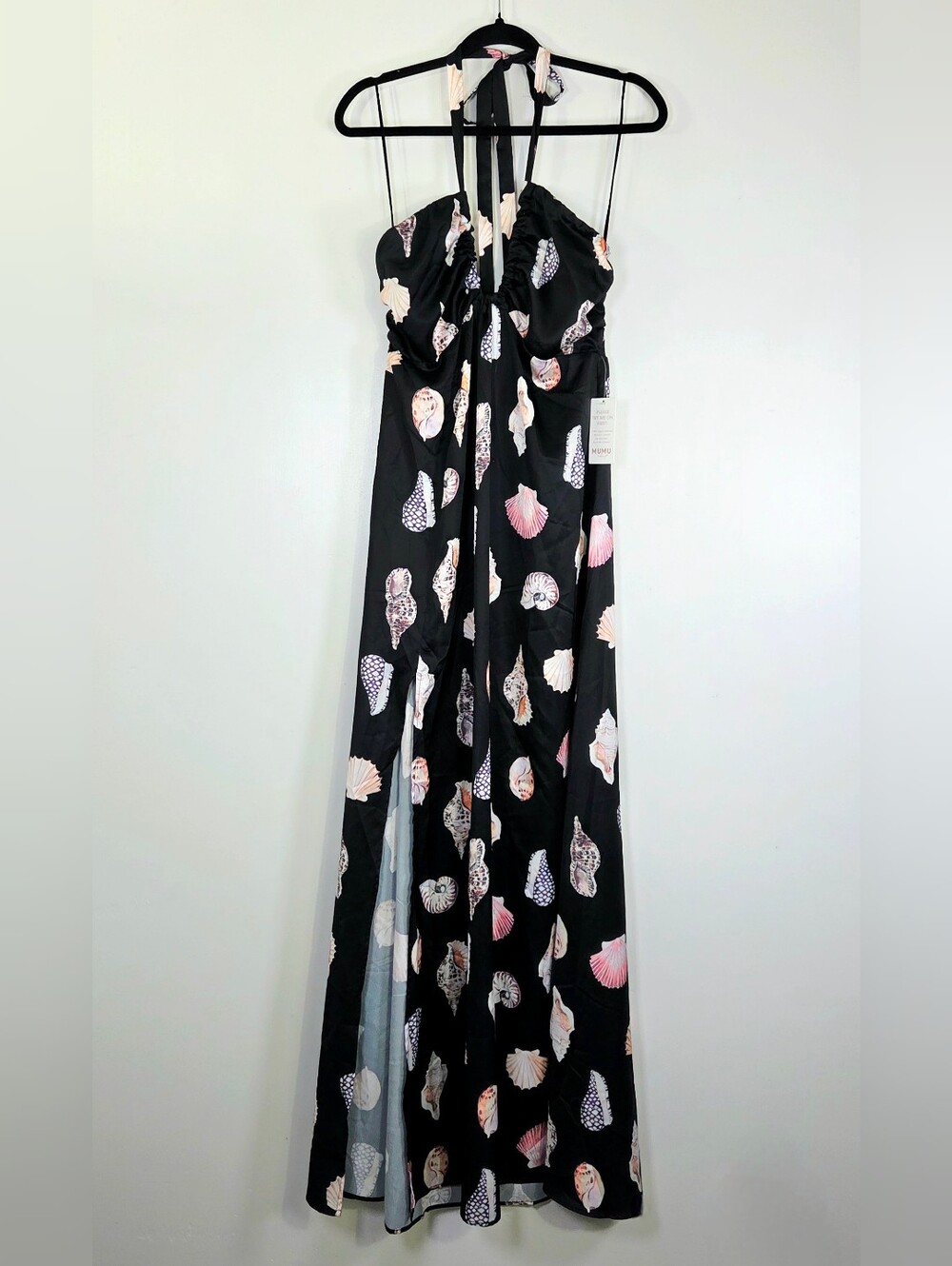 NWT SHOW ME YOUR MUMU MILOS SEASHELL PRINT HALTER MAXI DRESS